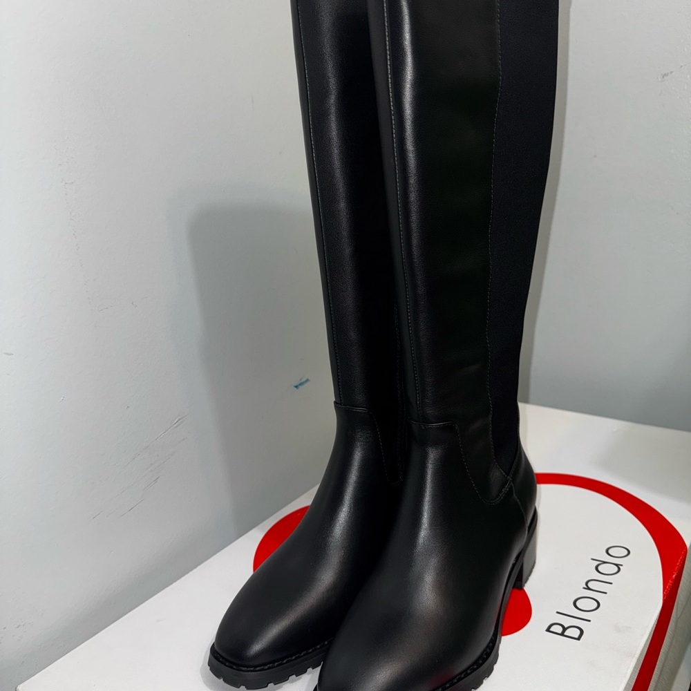 Blondo Women's Sleek Black Over the Knee Boots